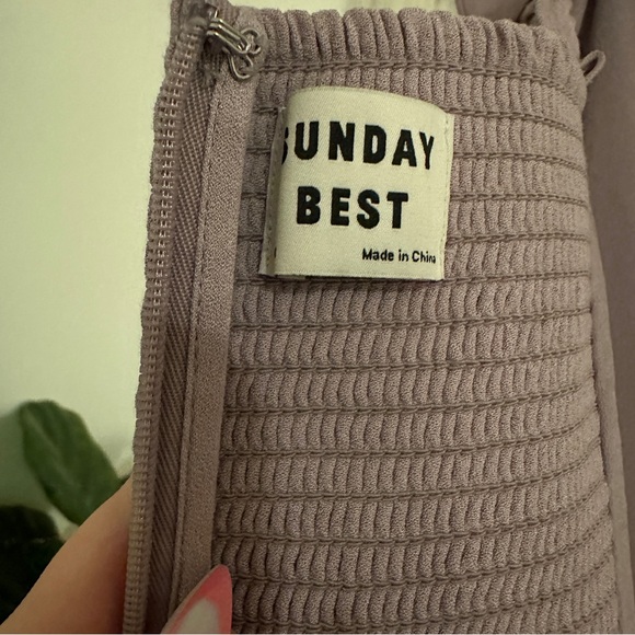 Sunday Best Flirt Ruffle Sleeve Mini Dress In Lilac - Picture 6 of 7